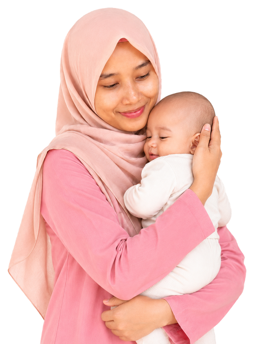 Nadrah bersama bayi untuk CTA akhir